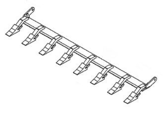 John Deere Tooth Bar (66) Skid Steer Attachment